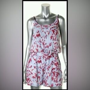 Splendid Pink and Blue Tie-Dye Romper